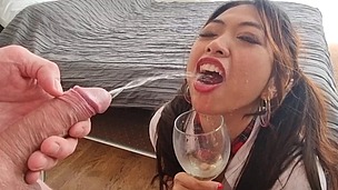 [WET] EXTREME! Newbie Asian Kit Kate 0% Pussy 1 on 1 intense anal, gape, ATM, piss in mouth & ass then drinking, Toilet face flush, Spit on face and face slapping, rimming small screenshot