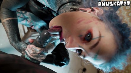 Tattooed Pornstar In High Heels Fingers Her Anal and Gives a Blowjob small screenshot