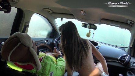 Behind the Scenes Of Lili Charmelle - a Car Stop for Fuck and Creampie small screenshot