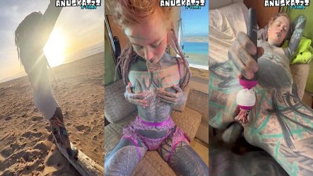 Alt Tattoo Couple Perverse Adventures Outdoors on Road Trip small screenshot