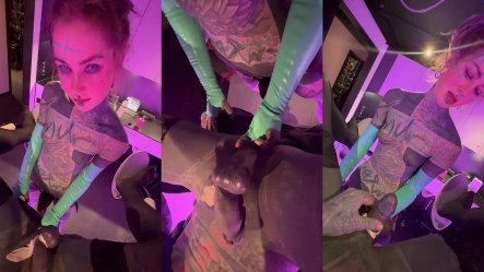 Heavy Tattoo Pegging - Boyfriend Gets Fucked Fingered Deep small screenshot