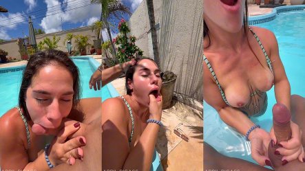Alone By the Pool Until I Needed Cock Deepthroat, Wet Pussy Cum Swallow small screenshot