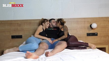 Amazing Bestie With Her Man S Cock In the First Threesome small screenshot