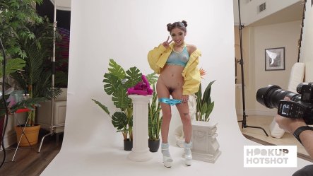 Bts - Petite Latina Amber Summer Teases During a Sexy Photoshoot! small screenshot