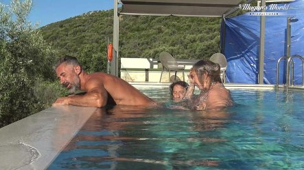 Behind the Scenes Of All Natural Milf Julia North Underwater Soft In the Pool small screenshot