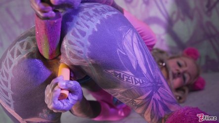 Solo Double Penetration - Tattooed Goth Punk Anal Masturbation Atm small screenshot